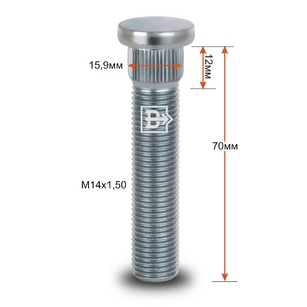 ШПИЛЬКА ЗАБИВНАЯ М14*1,5*58/D-15.9