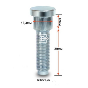 ШПИЛЬКА ЗАБИВНАЯ М12*1,25*39/D-16.3