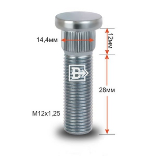 ШПИЛЬКА ЗАБИВНАЯ М12*1,25*28/D-14.4 (NISSAN)