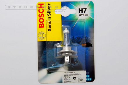 ЛАМПА H7 12V 55W ХЕNОN SILVER "BOSCH" (БЛИСТЕ) 1069 Px26d
