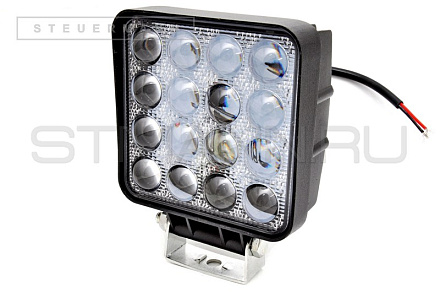 ФОНАРЬ СВЕТОДИОДНЫЙ (16 SMD 48W) SPOT (108*108*55) КВАДРАТ