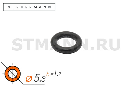 КОЛЬЦО УПЛОТНИТЕЛЬНОЕ D5,80*1,90 (РЕЗИНОВОЕ МБС, КРУГЛОЕ СЕЧЕНИЕ) (20 шт)