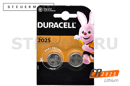 БАТАРЕЙКА "DURACELL" CR2025 (2 ШТ)