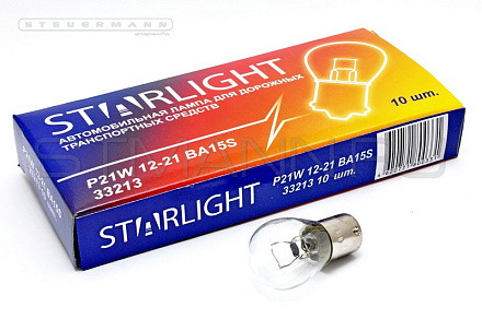 ЛАМПА 12V P21W BA15s "STAR LIGHT"