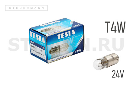 ЛАМПА 24V T4W "TESLA" BA9s
