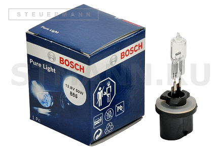 ЛАМПА H27W/1 12V 55W "BOSCH" PG13