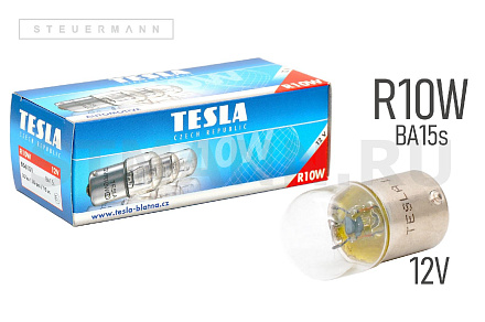 ЛАМПА 12V R10W BA15s "TESLA"