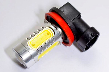 ЛАМПА СВЕТОДИОД.12V HB3 (БЕЛЫЙ,ЛИНЗА)