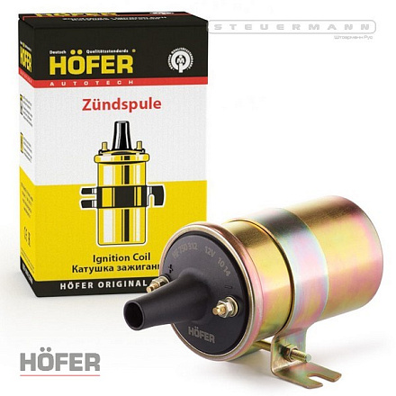 КАТУШКА ЗАЖИГАНИЯ "HOFER" ГАЗ 402 ДВ.