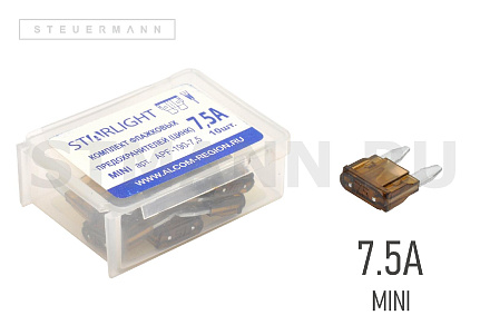 ПРЕДОХРАНИТЕЛЬ "MINI" 7,5A (10 ШТ)