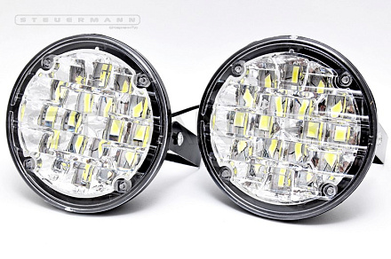 ФОНАРЬ СВЕТОДИОДНЫЙ (18 SMD 15W) 90ММ (2ШТ)