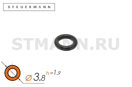 КОЛЬЦО УПЛОТНИТЕЛЬНОЕ D3,80*1,90 (РЕЗИНОВОЕ МБС, КРУГЛОЕ СЕЧЕНИЕ) (20 шт)