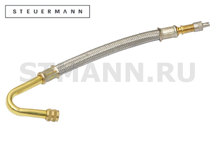 УДЛИНИТЕЛЬ ВЕНТИЛЯ ИЗОГНУТЫЙ 45 ГРАД. (В ОПЛЕТКЕ АРМИРОВАННЫЙ)