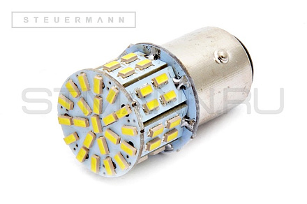 ЛАМПА СВЕТОДИОД.24V P21W (БЕЛЫЙ 50 SMD) BA15s