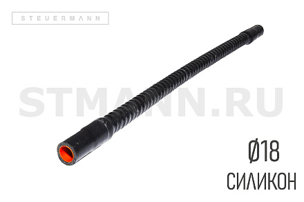 ПАТРУБОК ГОФРИР.D16 L600 (СИЛИКОН)