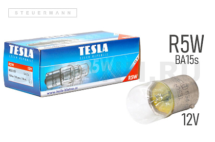 ЛАМПА 12V R5W BA15s "TESLA"
