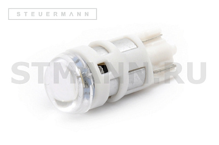 ЛАМПА СВЕТОДИОД.24V W5W (БЕЛЫЙ Б/Ц 1 SMD CL ЛИНЗА) W2.1*9.5d