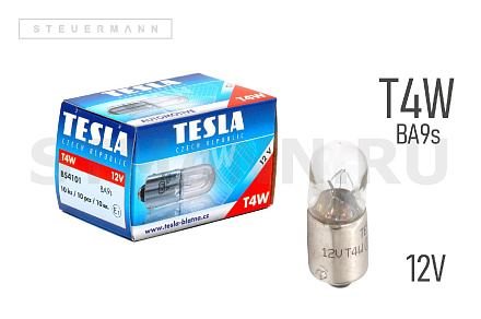 ЛАМПА 12V T4W BA9s "TESLA"