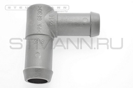 ТРУБКА СОЕД. "Г"-обр. Ø₁=18 mm; Ø₂=16 mm (№1974)