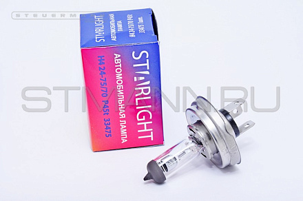 ЛАМПА H4 24V 75/70W (КАРТОН) "STAR LIGHT" P45t