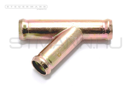 ТРУБКА СОЕД. "У"-обр. Ø₁=16 mm; Ø₂=16 mm; Ø₃=16 mm УГОЛ 45 МЕТАЛ.