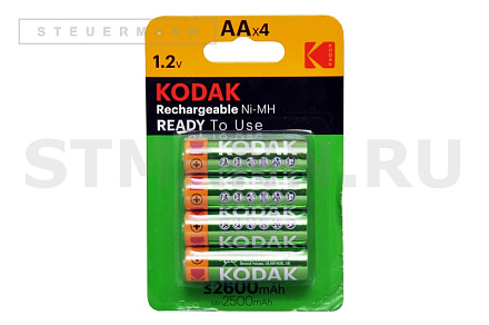 АККУМУЛЯТОР "KODAK" HR6 2600 mAh (4 шт.) АА