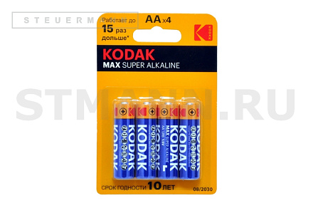 БАТАРЕЙКА "KODAK" АА MAX SUPER Alkaline (4 ШТ) 