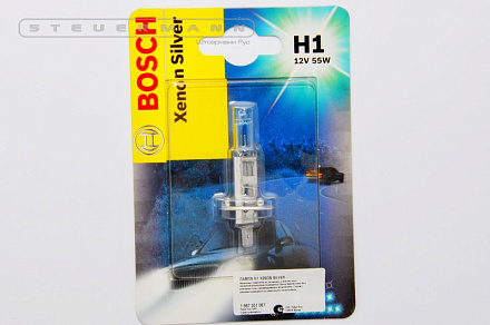 ЛАМПА H1 12V 55W ХЕNОN SILVER "BOSCH" (БЛИСТЕ) 1067