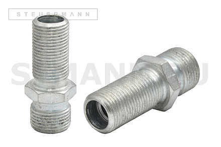 ШТУЦЕР ПРЯМОЙ М18*1,5хМ20*1,5 проходной удлиненный (уп. 5 шт)