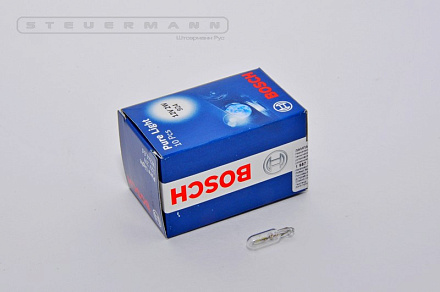 ЛАМПА 12V W2W (Б/Ц) W2*4.6d "BOSCH" 